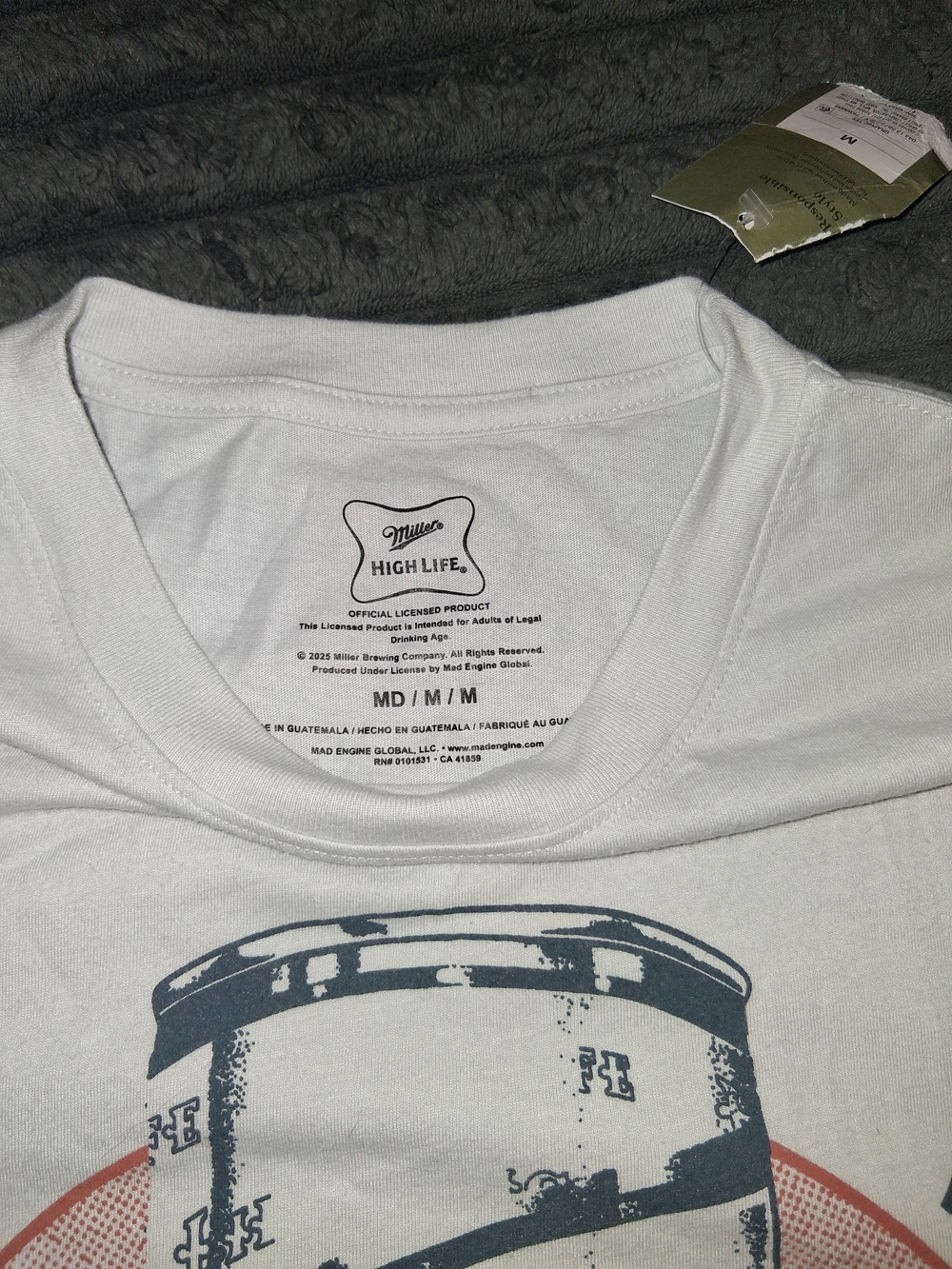 Miller High Life White Graphic Short Sleeve Tee